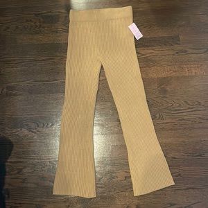 Wild Fable High-Rise Ribbed Sweater Flare Pants